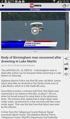 WSFA News android App screenshot 1